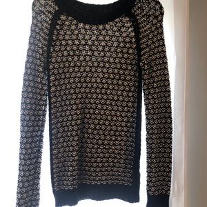 Black and white sweater